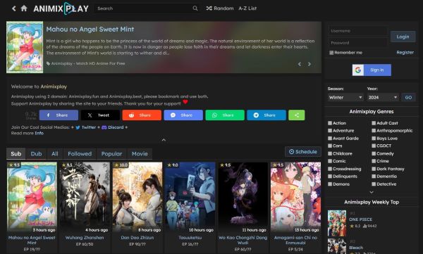 unblocked anime websites for school animixplay