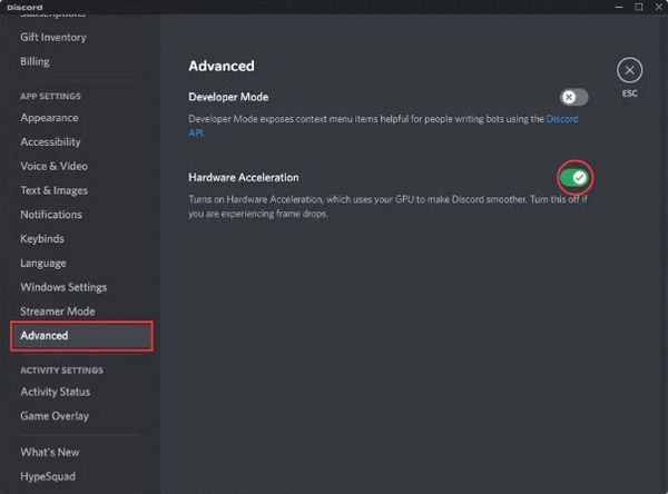 discord hardware acceleration