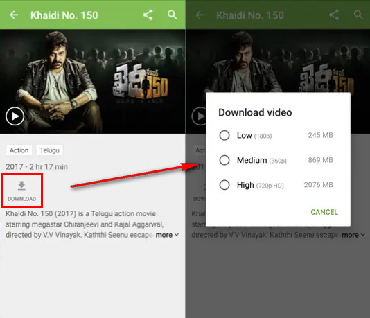 download hotstar video on mobile phone
