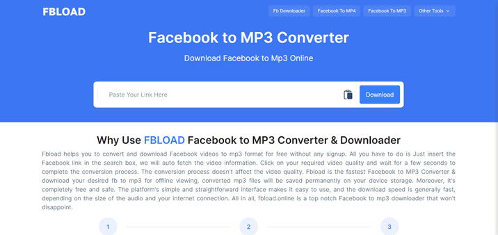 Facebook Video to MP3 Downloader FbLoad