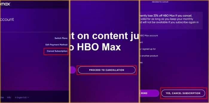 manage subscription in hbo max