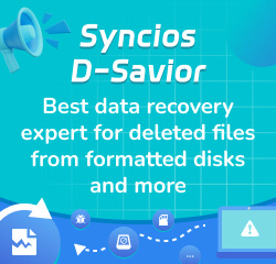 syncios d-savior recover deleted data from PC, hard drive and more devices