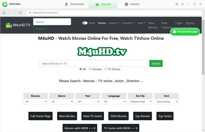 visit m4uhd tv to download movies